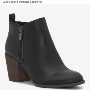 Lucky Brand Women's Black Basel Mid Booties